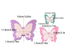 Molde silicona 3 mariposas grandes